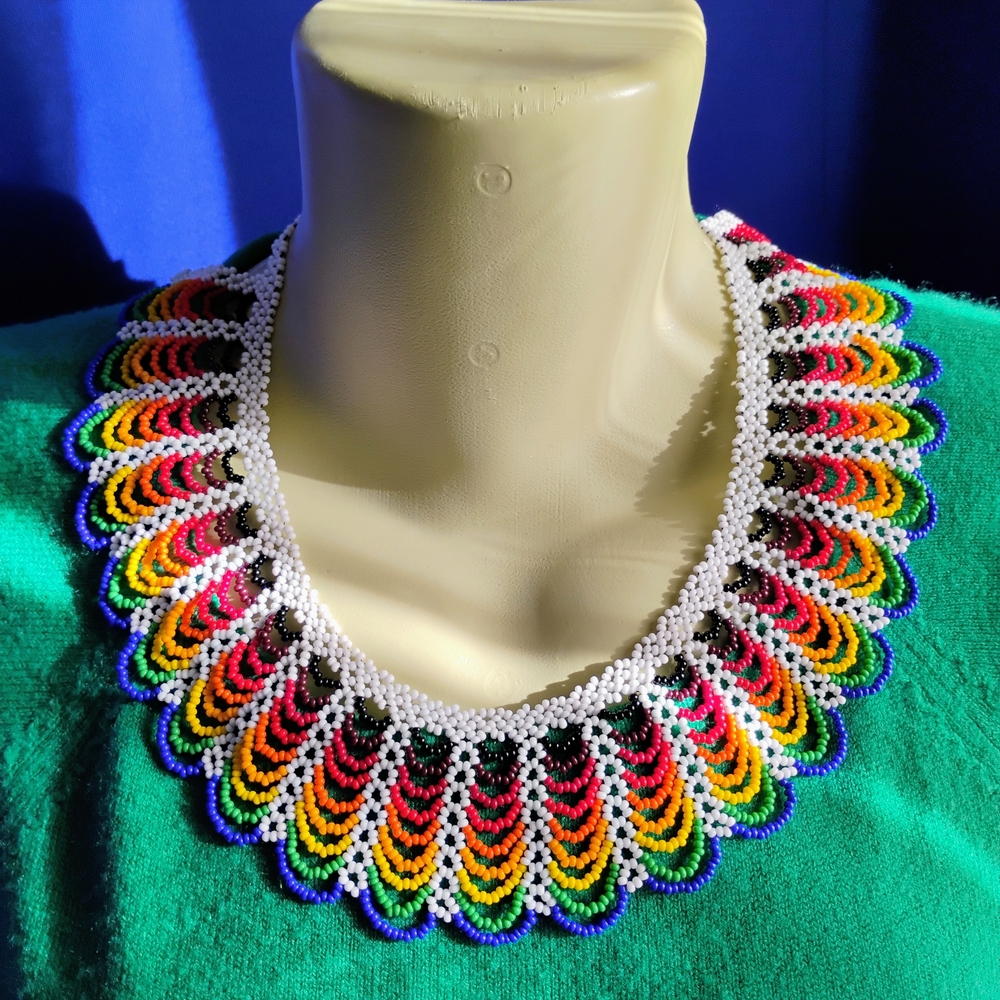 RAINBOW Vibrant Beaded Necklace